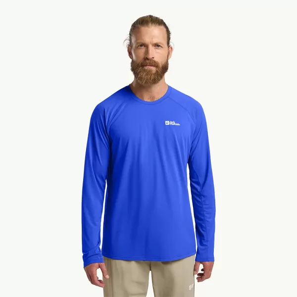 Jack Wolfskin Men’s Prelight Swift Long Sleeved Shirt - Vibrant Blue