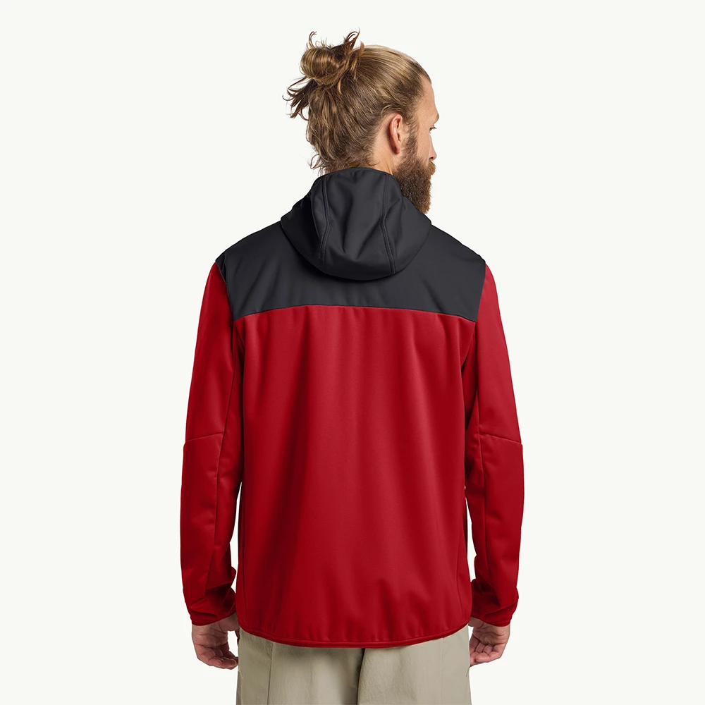 Jack Wolfskin Men’s Feldberg Hoody Jacket - Adrenaline Red - Image 2