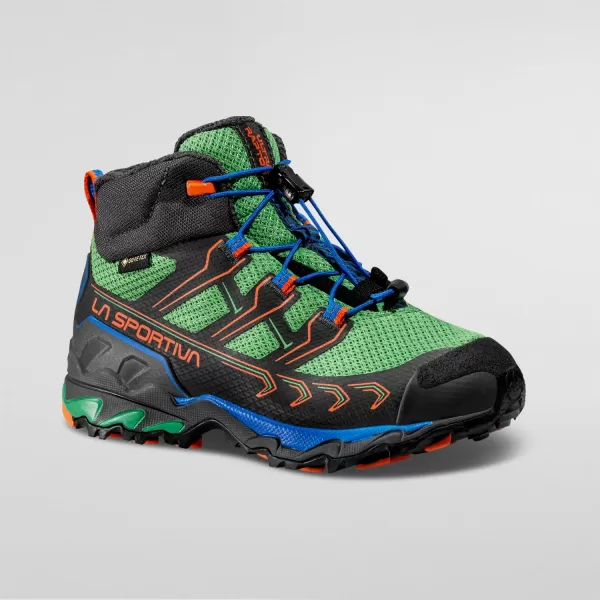La Sportiva Kid's Ultra Raptor II Mid JR GTX Hiking Shoes - Carbon / Flame