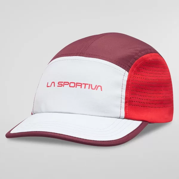 La Sportiva Unisex Skyline Cap Hat Trail Running - Chalk / Redwood