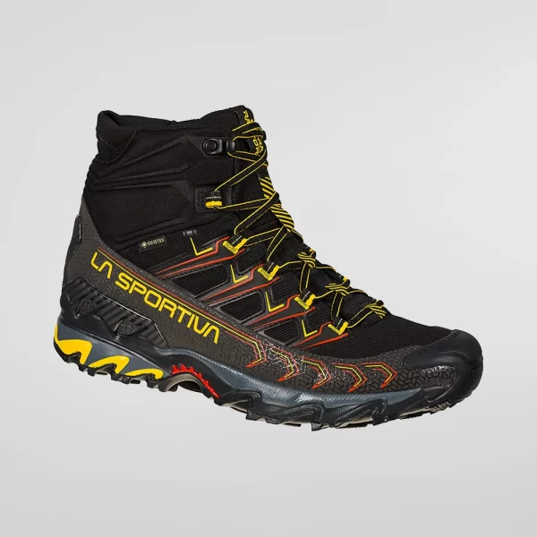 La Sportiva Men's Ultra Raptor II Mid GTX Hiking Shoes - Black  /Yellow