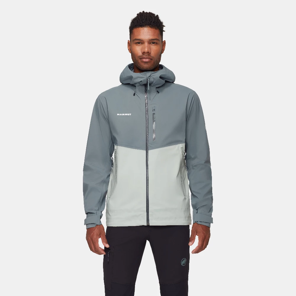 Mammut Men's Alto Guide HS Hooded Jacket - Silver Sage / Strata