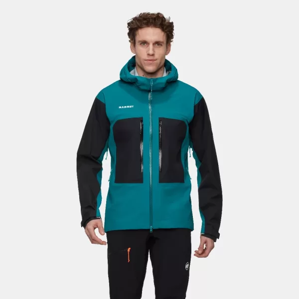 Mammut Men's Taiss HS Hooded Jacket - Deep Teal / Black
