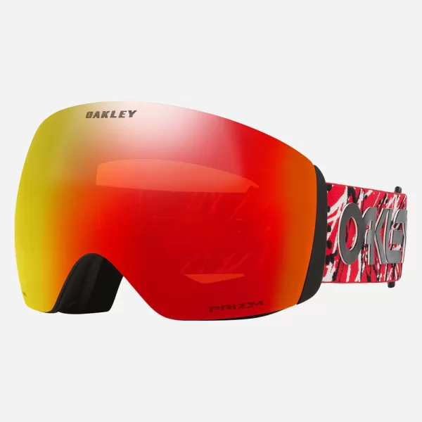 Oakley Flight Deck™ L Snow Goggles - Prizm Snow Torch Iridium Lenses / Red Eddie Strap