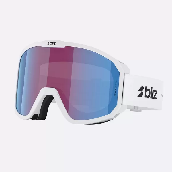 Bliz Unisex Rave Goggles - Matte White / Violet / Blue