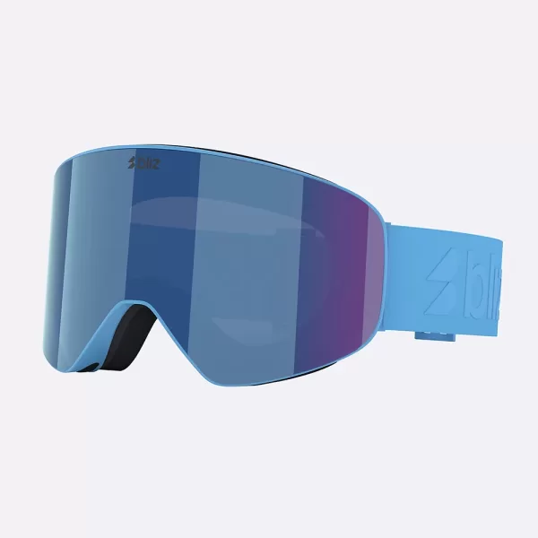 Bliz Unisex Flow Ski Goggles - Matte Blue / Brown / Blue Multicolor