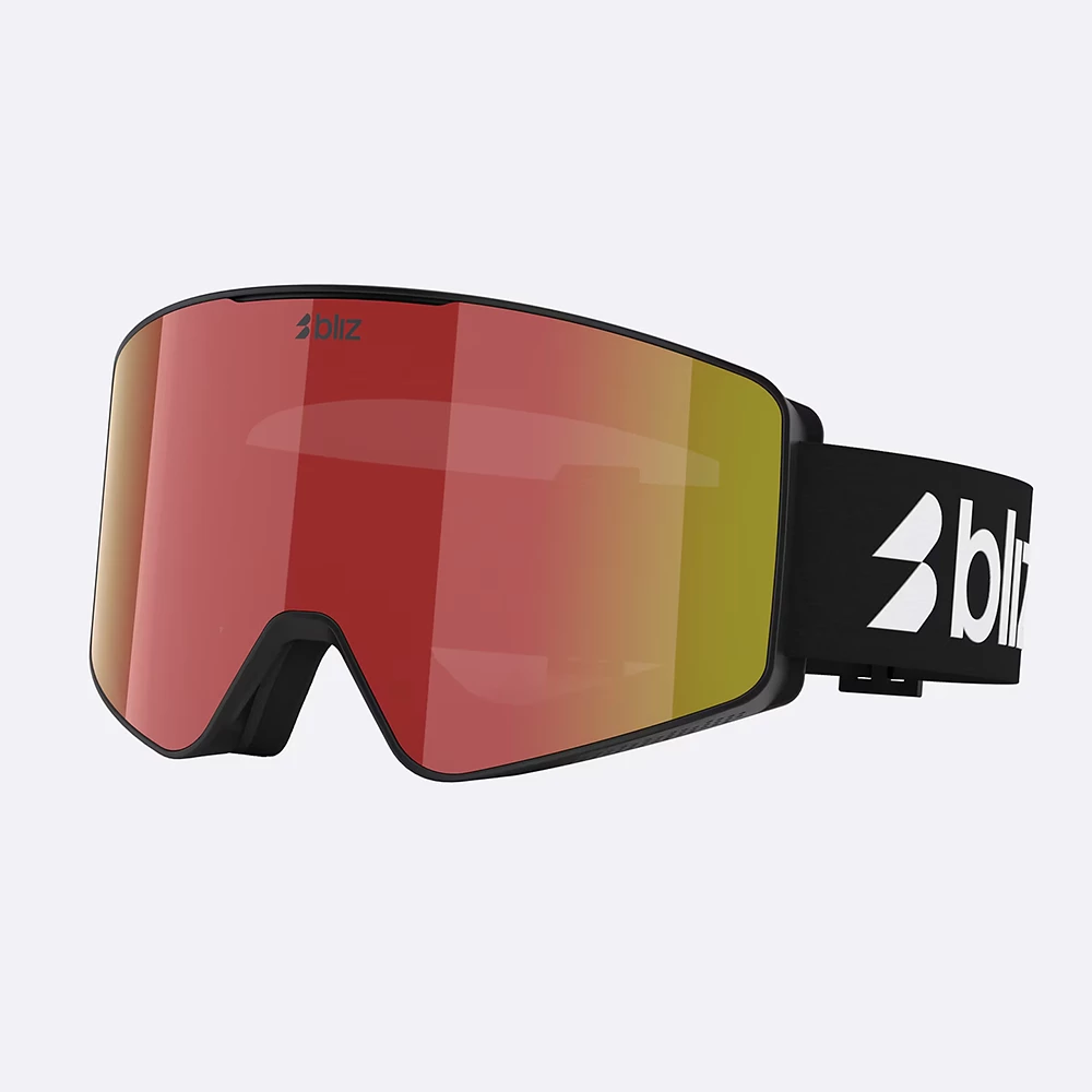 Bliz Unisex G001 Ski Goggles - Matte Black / Brown / Red Multicolor