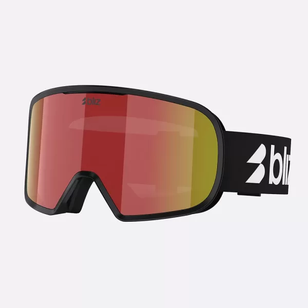 Bliz Unisex G002 Ski Goggles - Matte Black / Brown / Red Multicolor