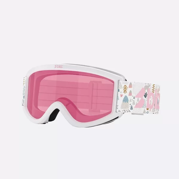 Bliz Kid's Pixie Goggles - Matte White / Pink