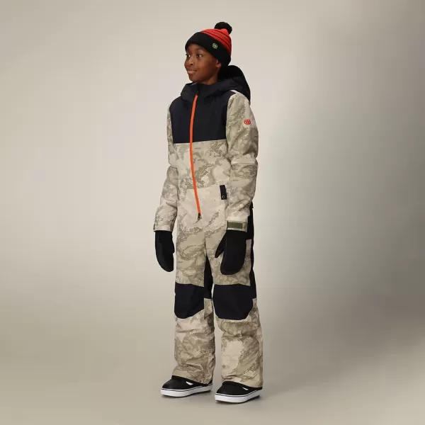 686 Boys' Shazam Insulated One-Piece - Limestone Hemisphere Colorblock