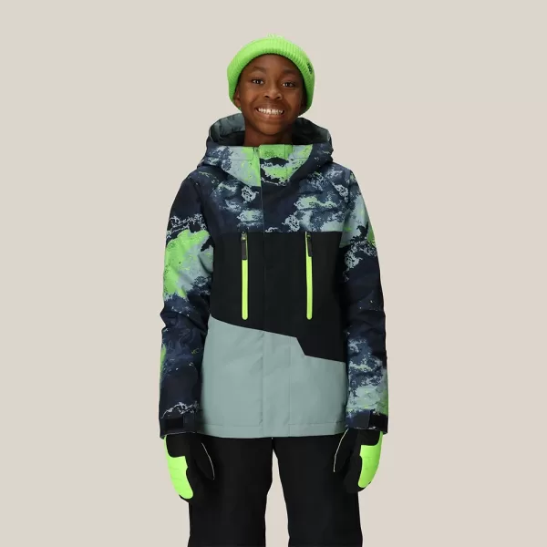 686 Boys' Geo Insulated Jacket - Blue Hemisphere Colorblock