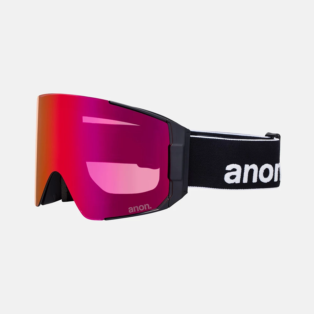 ANON Sync Goggles + Bonus Lens + MFI® Face Mask - Black / Perceive Sunny Red / Perceive Cloudy Burst - Image 2