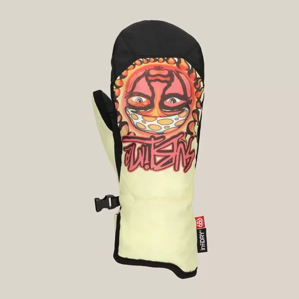686 Women's Revel Mitt - Sublime Yellow Tie Dye