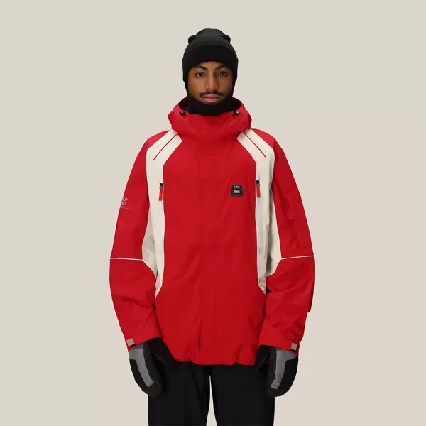 686 Men's 2002 X3 3L Shell Jacket - True Red Colorblock