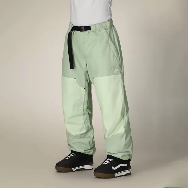 686 Men's HUF Double H Shell Pant - Huf Green Colorblock