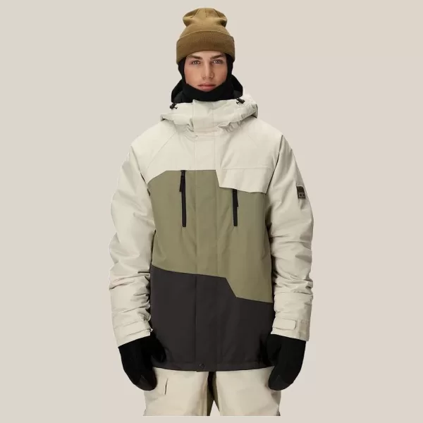 686 Men's Geo Insulated Jacket - Limestone Colorblock