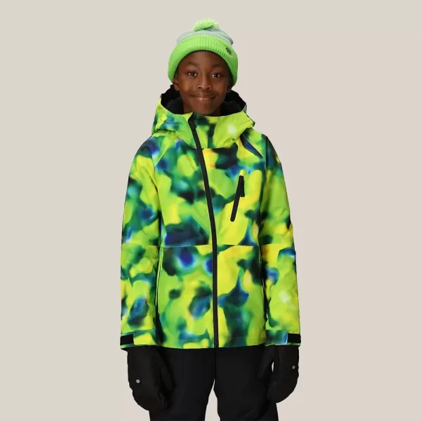 686 Boys’ Hydra Insulated Jacket - Borealis Green Solar