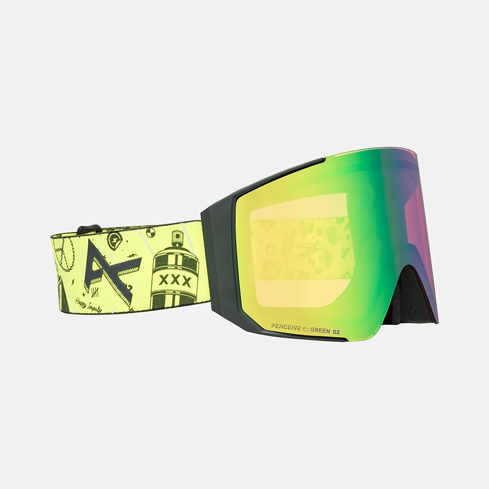 ANON Sync Goggles + Bonus Lens + MFI® Face Mask - Whirlwind / Variable Green / Cloudy Pink