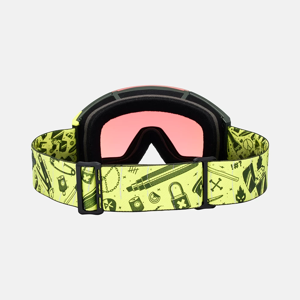 ANON Sync Goggles + Bonus Lens + MFI® Face Mask - Whirlwind / Variable Green / Cloudy Pink - Image 5