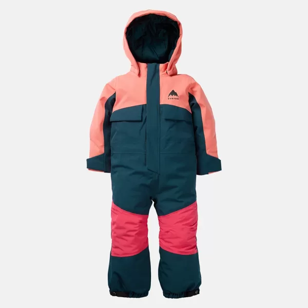 Burton Toddlers' 2L One Piece Snowsuit - Peach Echo / Deep Emerald