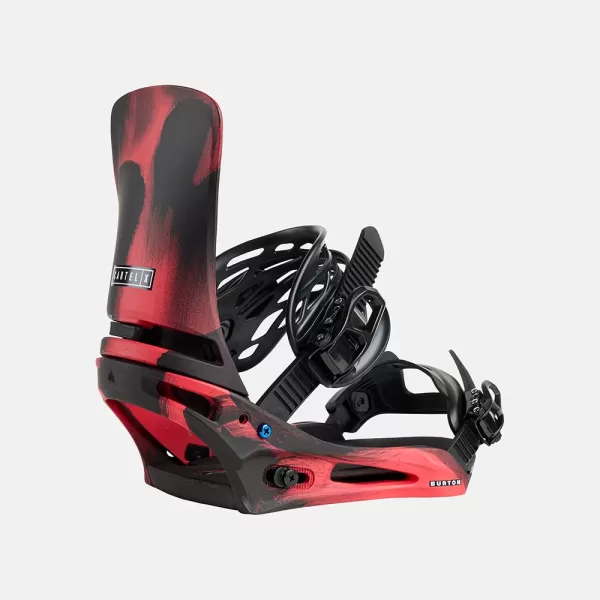 Burton Men's Cartel X Re:Flex Snowboard Bindings - Black / Red