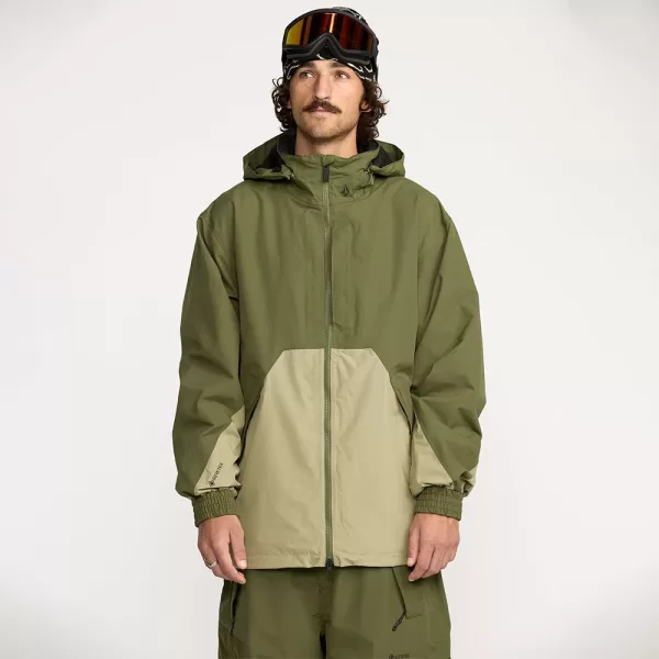 Volcom Men's Longo Gore-Tex Jacket - Dark Olive
