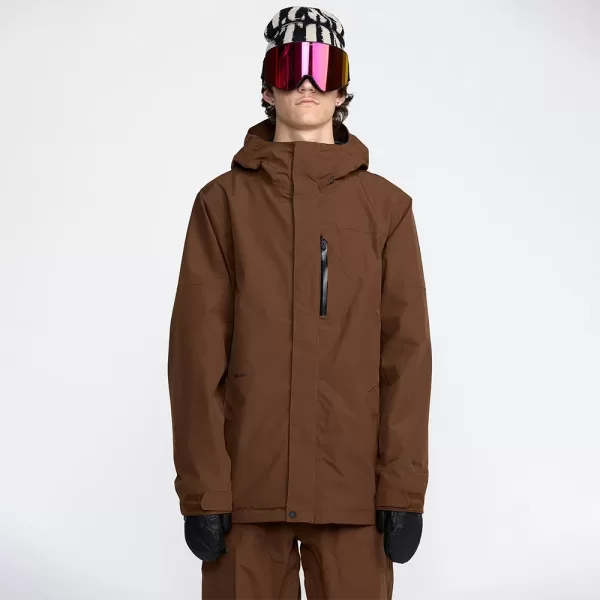 Volcom Men's L Gore-Tex Jacket - Brown