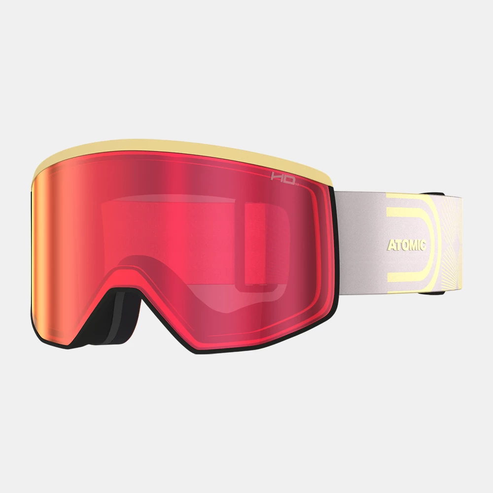 Atomic Unisex Four Pro L Hd Ski Goggles - Concrete / Butter