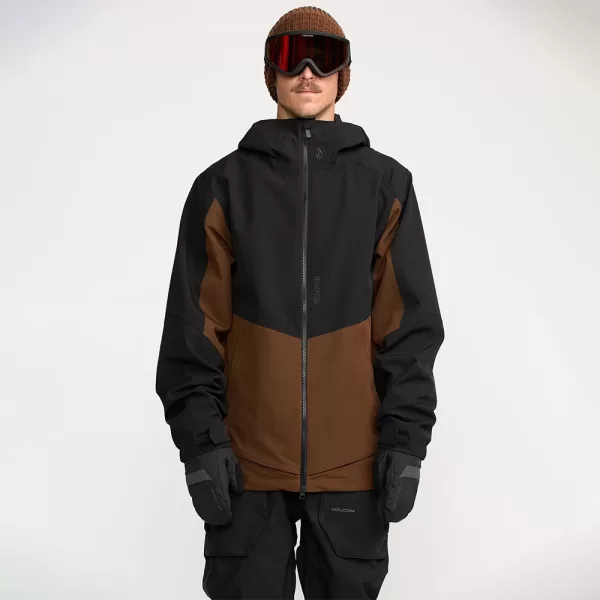 Volcom Men's Brighton Full Zip Jacket - Brown