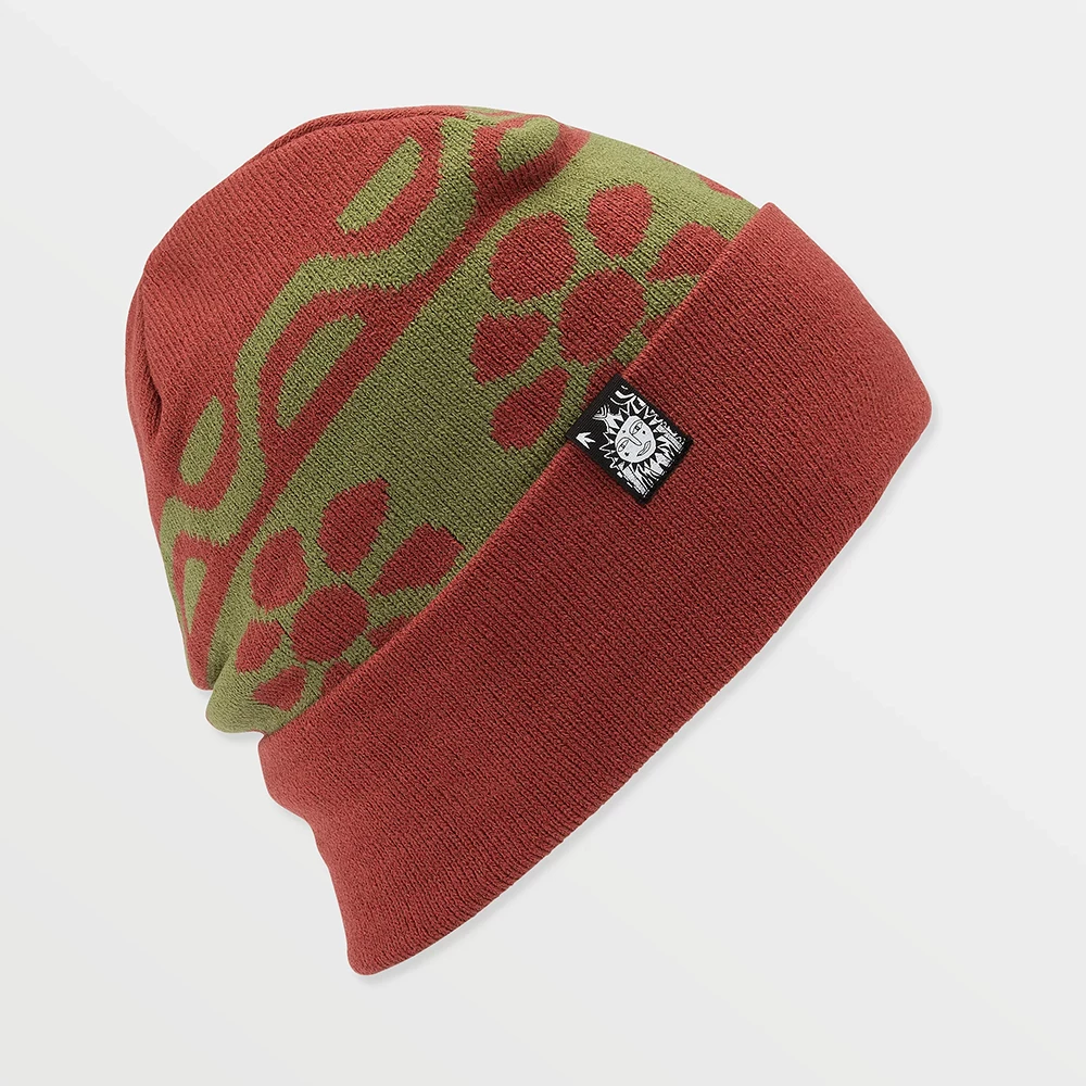Volcom Men's Longo Beanie - Burnt Red