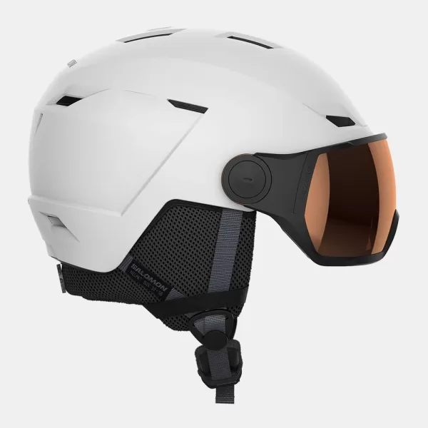 Salomon Unisex PIONEER LT VISOR Ski Helmet - White