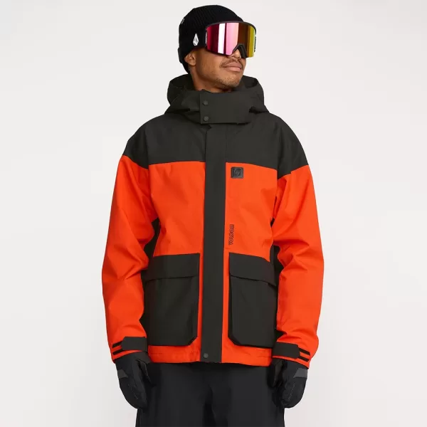 Volcom Men's Kleveland Jacket - Orange Shock