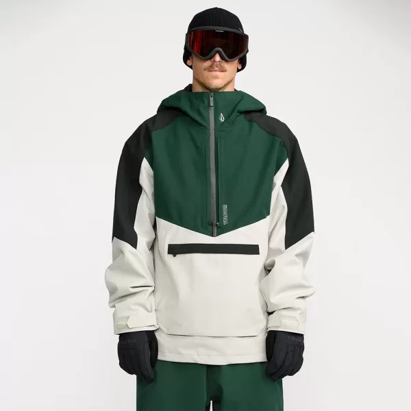 Volcom Men's Brighton Pullover Jacket - Stone