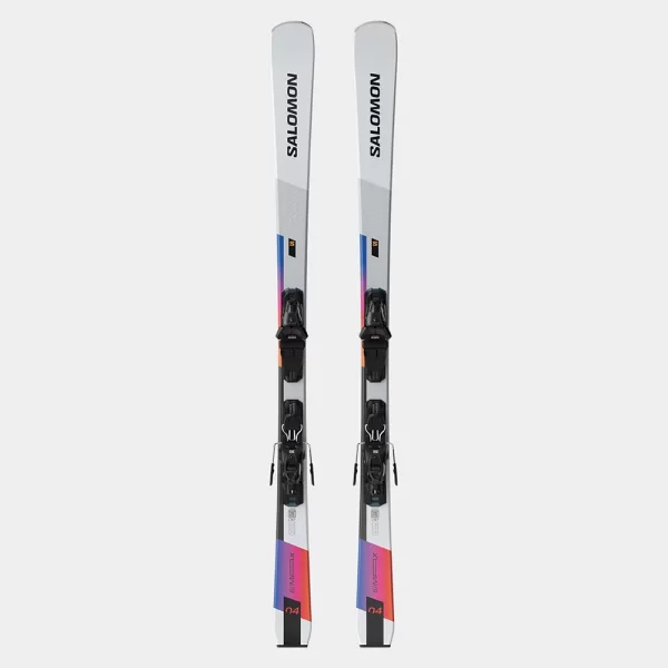 Salomon Unisex S/MAX 4 Skis + M10 GW L80 Bindings - White
