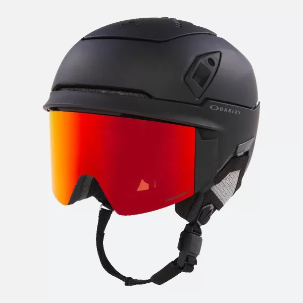 Oakley Unisex MOD7 PRO MIPS Ski Helmet + Visor - Blackout / Prizm Orchid