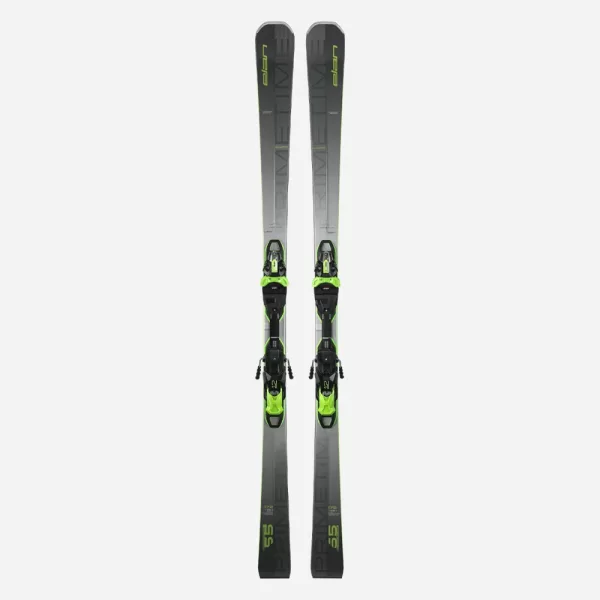 Elan PRIMETIME 55 Ski's + EMX 12.0 GW Fusion X Bindings - Black / Green