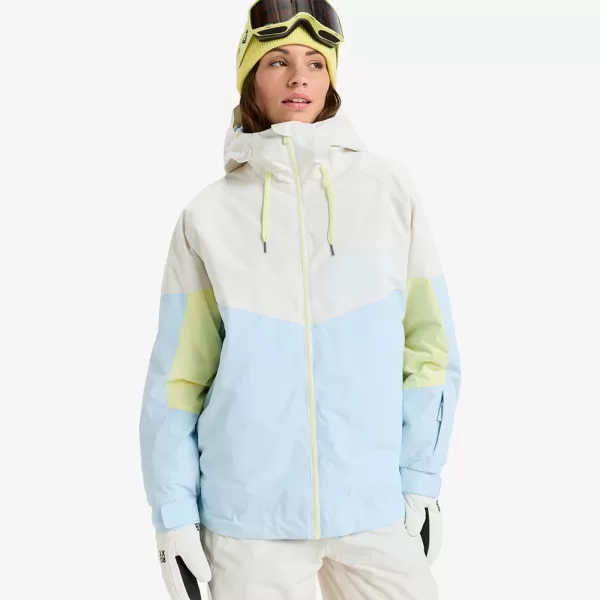 Roxy Women's Cross Contour Snow Jacket - Ice Blue