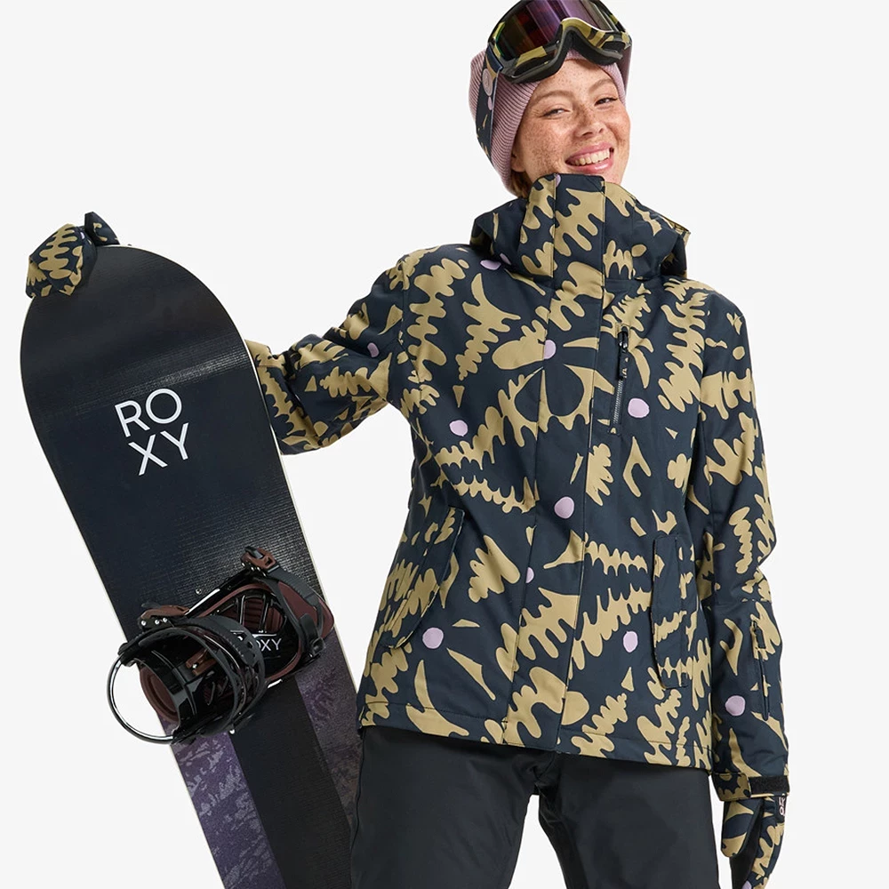 Roxy Women's Jetty Block Jacket - Fennel Seed Big Flower