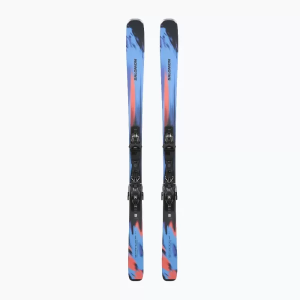 Salomon Unisex Stance 84 R Ski + Bindings M11 GW - Azure Blue / Black