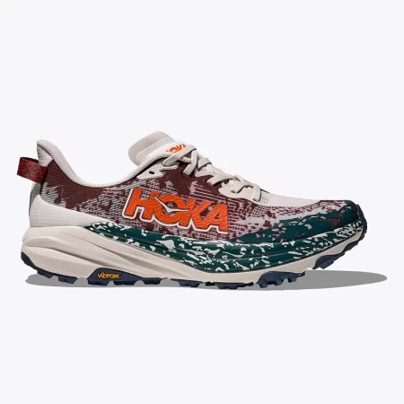 Hoka Men's Speedgoat 6 Shoes - Putty / Blue twilight