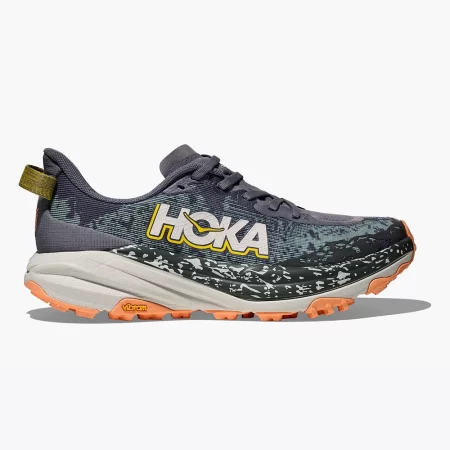 Hoka Women's Speedgoat 6 Shoes - Grey Skies / Sosmic Grey