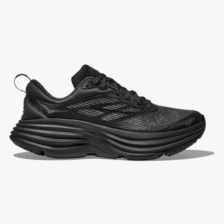Hoka Men's Stealth/Tech Bondi 8 Caged Shoes - Black / Black