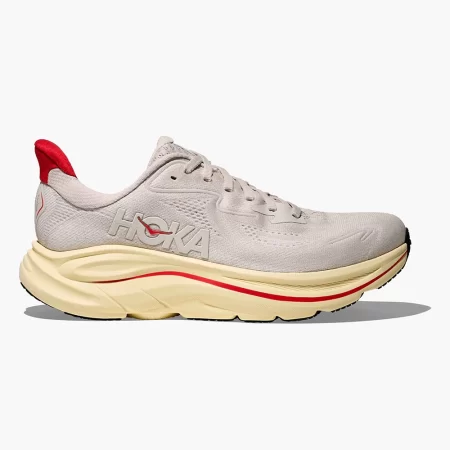 Hoka Women's Clifton 10 Shoes - Stucco / Cerise