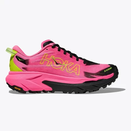 Hoka Women's Mafate 5 Shoes - Neon Eose / Black