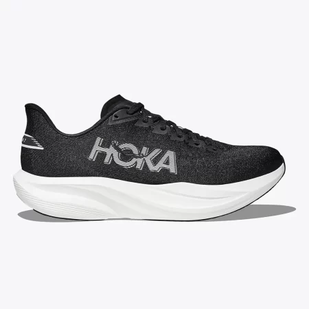 Hoka Men's Mach 7 Shoes - Black / White