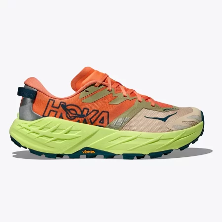 Hoka Women's Speedgoat 7 Shoes - Persimmon / Neon Yuzu