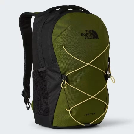The North Face Jester Backpack - Woodland Green / TNF Black / Honeyed Sand  TNF Black / NPF