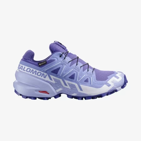 Salomon Women's Speedcross 6 Gore Tex Shoes - Deep Blue / Brunnera Blue