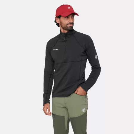 Mammut Men's Taiss ML Half Zip Pull - Black