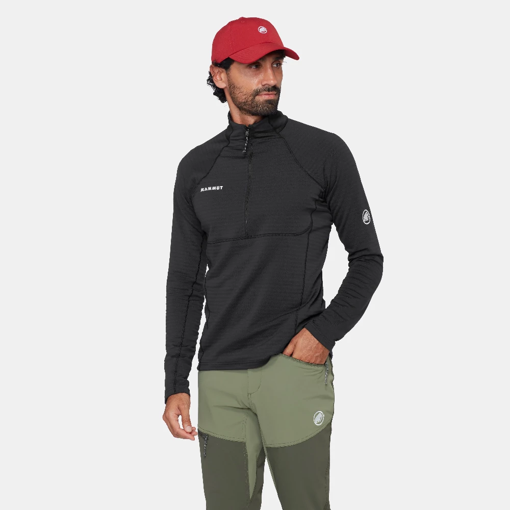 Mammut Men's Taiss ML Half Zip Pull - Black